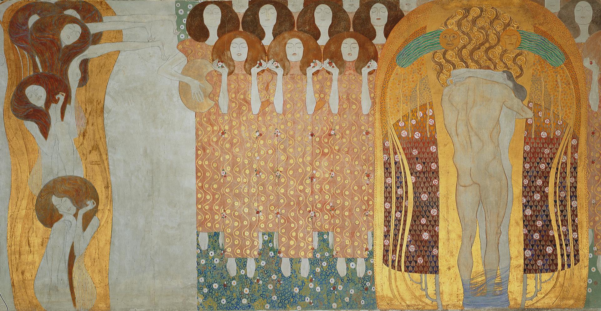 Klimt, Fregio di Beethoven, dettaglio